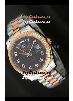 Rolex Oyster Perpetual Day Date II Japanese Replica Watch in Black Dial