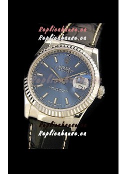Rolex Datejust Mens Japanese Replica Watch in Blue Dial