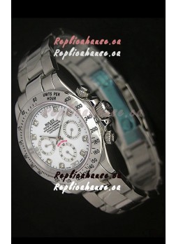 Rolex Daytona Japanese Replica Watch in White Dial