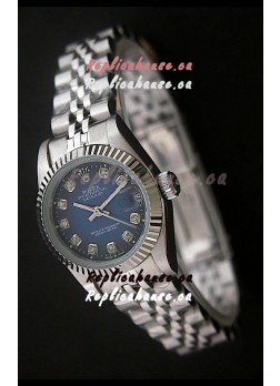 Rolex Datejust Oyster Perpetual Superlative ChronoMeter Japanese Watch in Blue Dial
