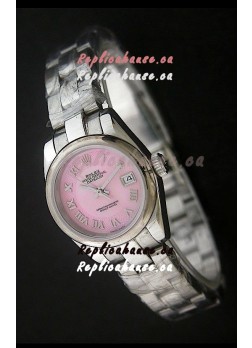 Rolex Datejust Oyster Perpetual Superlative ChronoMeter Japanese Watch in Pink Dial