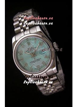 Rolex Datejust Mens Japanese Replica Watch in Light Blue Dial