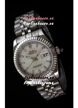 Rolex Datejust Mens Japanese Replica Watch in White Dial