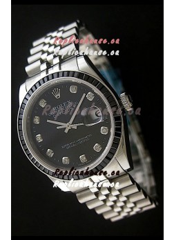 Rolex Datejust Japanese Replica Automatic Watch in Black Dial