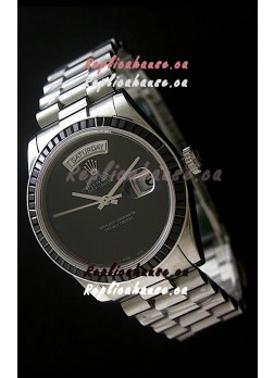 Rolex Day Date 2008 Japanese Replica Watch in Full Black Dial
