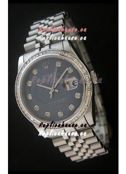 Rolex Datejust Japanese Replica Watch in Grey Dial