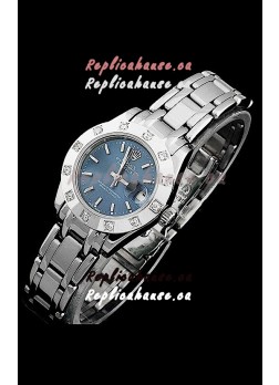 Rolex Datejust Ladies Swiss Replica Ladies Watch in Light Blue Dial