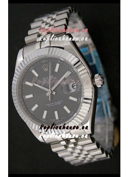 Rolex Datejust Japanese Replica Watch in Grey Dial