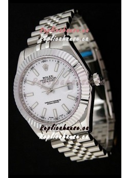 Rolex DateJust Japanese Replica Watch in White Dial