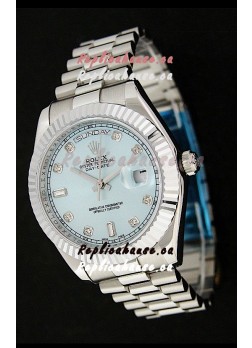 Rolex Oyster Perpetual Day Date Japanese Replica Watch in Light Green Dial