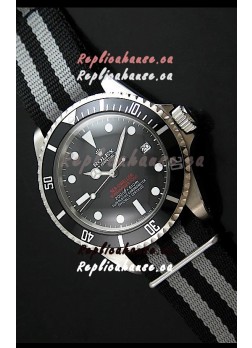 Rolex Oyster Vintage Date Sea-dewller Submariner Japanese Replica Watch in Black Dial