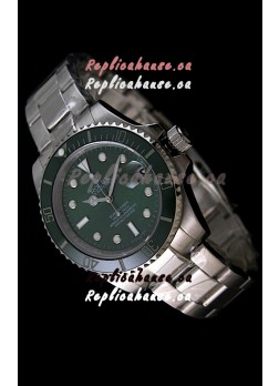 Rolex Submariner Swiss Gold Watch in Green Dial with Green Ceramic Bezel