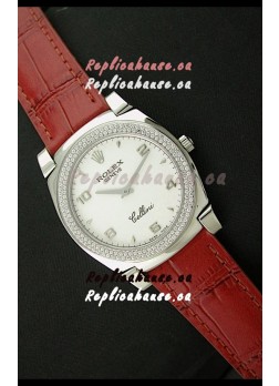 Rolex Cellini Japanese Replica Watch in Numeral and Stick Hour Markers