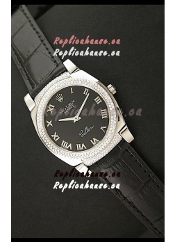 Rolex Cellini Japanese Replica Watch in Black Dial