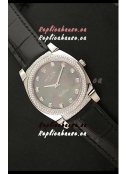 Rolex Cellini Japanese Replica Watch in Mother of Pearl Green Dial