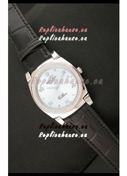 Rolex Cellini Japanese Replica Watch in Lilac Blue Dial