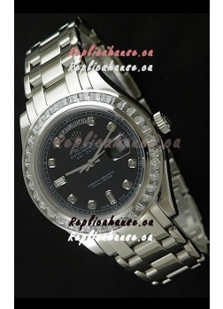 Rolex Oyster Perpetual Day Date Japanese Automatic Watch in Black Dial