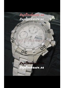 Tag Heuer Aquaracer Swiss Automatic Watch in Metallic White