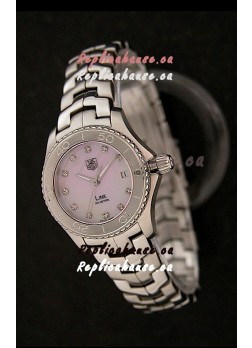 Tag Heuer Link Swiss Ladies Watch in Pink Dial