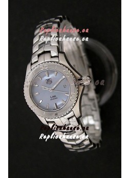 Tag Heuer Link Swiss Ladies Watch in Mother of Pearl Blue Dial