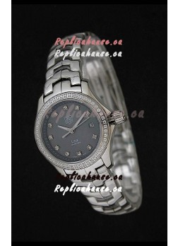 Tag Heuer Link Swiss Ladies Watch in Mother of Pearl Grey Dial