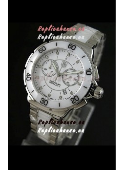 Tag Heuer Formula 1 Chronograph Swiss Replica Ceramic Ladies Watch in Ceramic Bezel