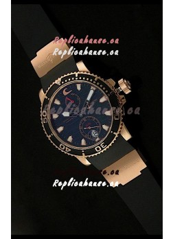 Ulysse Nardin No.270 Swiss Watch in Black Wave Dial