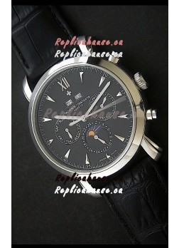 Vacheron Constantin Perpetual Calendar Japanese Watch in Black Dial