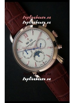 Vacheron Constantin Perpetual Calendar Japanese Watch in Rose Gold