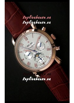 Vacheron Constantin Perpetual Calendar Japanese Watch in White Dial