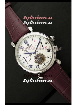Vacheron Constantin Reserve Tourbillon Japanese Replica Watch in White Dial