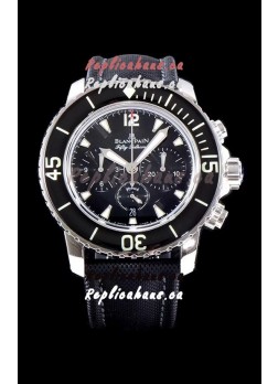 Blancpain Blancpain Fifty Fathoms Chronograph Flyback Black 1:1 Mirror Replica Watch