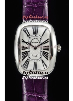Franck Muller Galet Ladies Swiss Quartz Purple Strap Watch