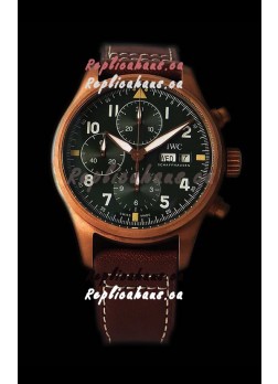 IWC Pilot's Chronograph Spitfire Broze Case - 1:1 Mirror Replica