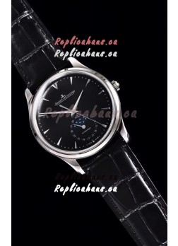 Jaeger LeCoultre Master Ultra Thin Moon Stainless Steel 1:1 Mirror Replica Watch 