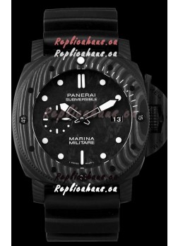 Panerai Submersible Marina Militare Carbotech 47MM 1:1 Mirror Swiss Watch 