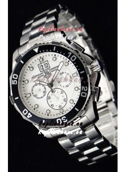 Tag Heuer Aquaracer Chronograph Swiss Quartz White Dial Watch 