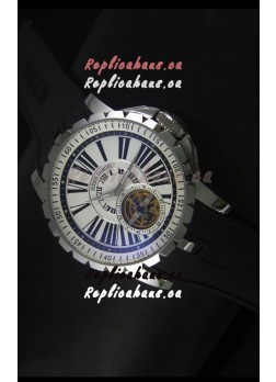 Roger Dubuis Excalibur Tourbillon Watch Japanese Movement - White Dial