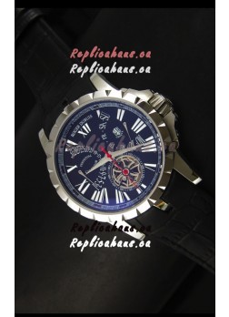Roger Dubuis Excalibur Calendar Watch in Black Dial 