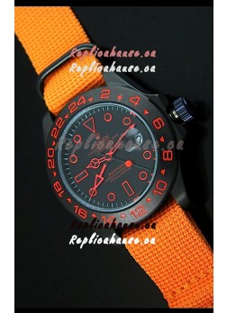 Rolex Explorer II Bamford Stealth and Flame Edition Navy Nylon Strap Replica Watch