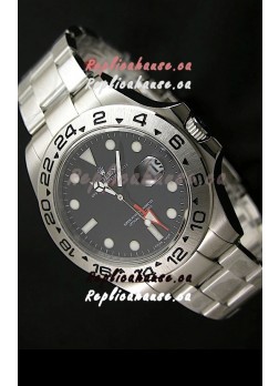 Rolex Explorer II Japanese Replica Automatic Black Steel Watch 43MM