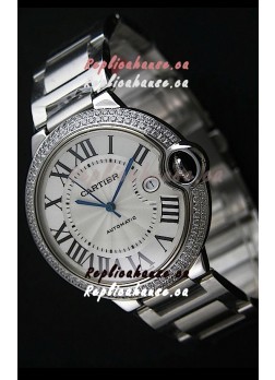 Cartier Ballon Bleu Swiss Replica Automatic Watch in White Dial