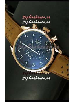 Tag Heuer Carrera 1887 SpaceEX Edition Japanese Quartz Watch in Pink Gold