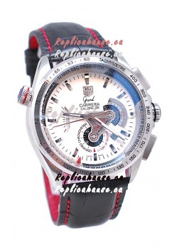 Tag Heuer Grand Carrera Calibre 36 Japanese Automatic Watch in White Dial