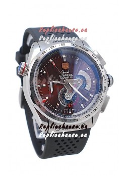 Tag Heuer Grand Carrera Calibre 36 Japanese Automatic Watch in Rubber Strap