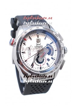 Tag Heuer Grand Carrera Calibre 36 Japanese Automatic Watch in White Dial