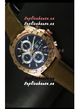 Tag Heuer Calibre 16 Rose Gold Watch in Black Dial Watch