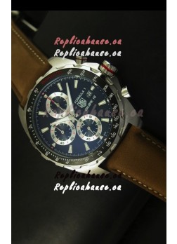 Tag Heuer Calibre 16 Stainless Steel Watch in Black Dial