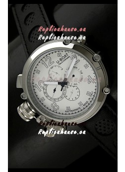 U-Boat Flightdeck Rattrapante Japanese Automatic Watch in Steel Casing
