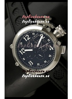 U-Boat Flightdeck Rattrapante Japanese Automatic Watch in Steel Casing
